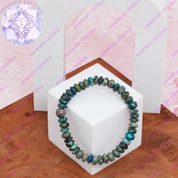 Chrysocolla for Solar Plexus - Bracelet