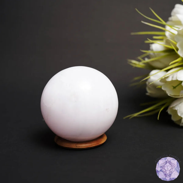Pink Mangano Calcite Sphere – Crystal of Peace & Forgiveness