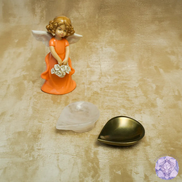 Pyrite & Quartz Diya Combo – Prosperity, Protection & Divine Illumination