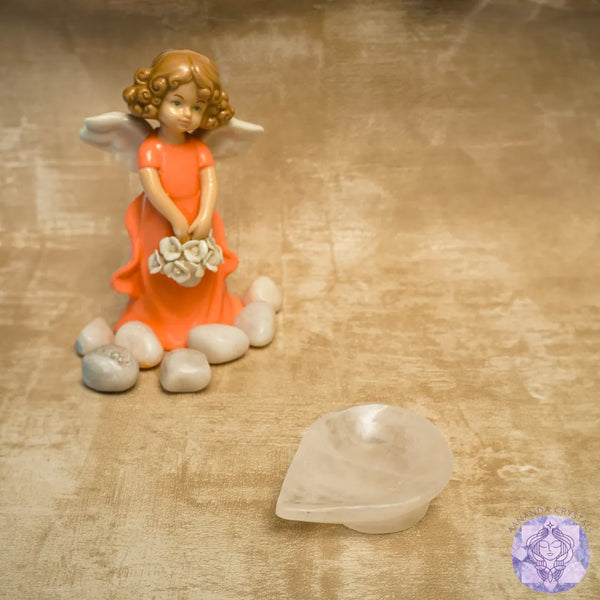 Clear Quartz Diya – Clarity, Positivity & Spiritual Light