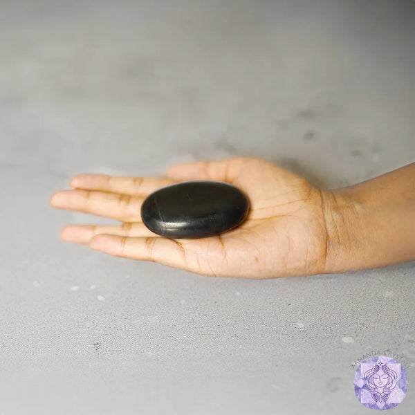 Shungite Palm Stone – Healing & Energy Protection