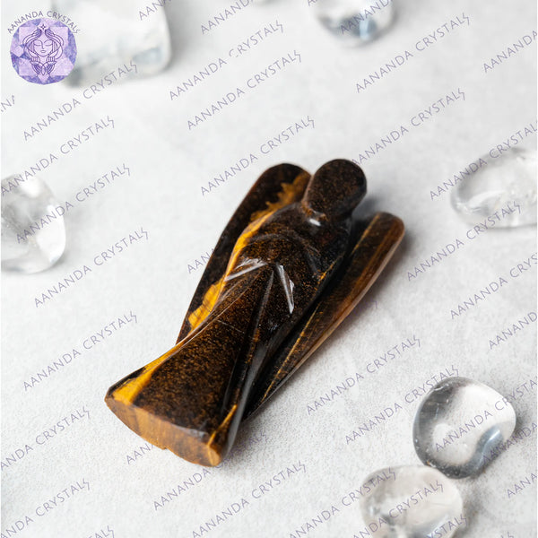 Tiger's Eye for Evil Eye Protection -  Angel