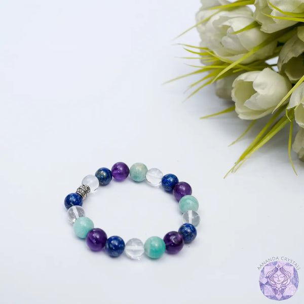 Upper Chakra Crystal Bracelet